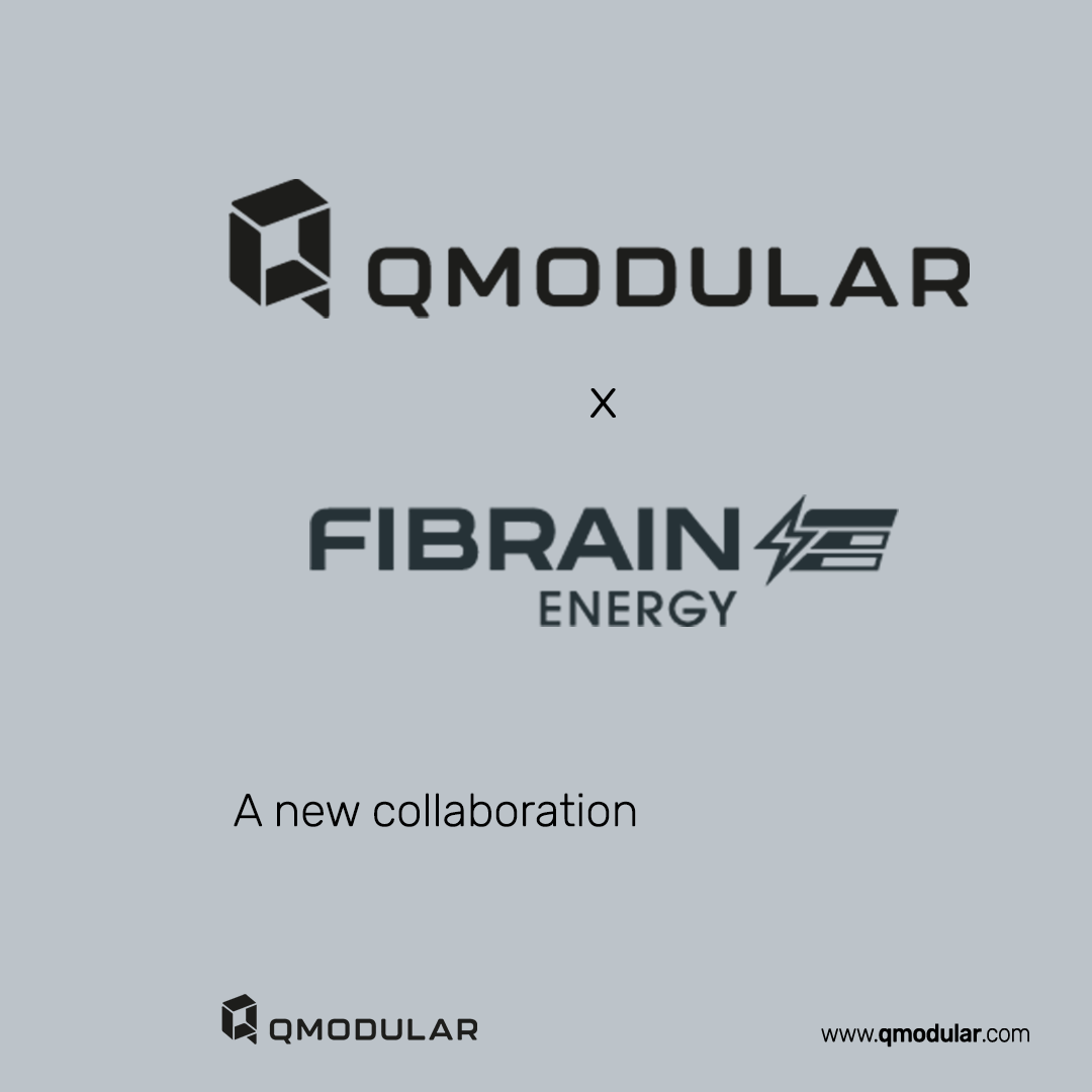 QmodularxFibrain kwadrat szarość